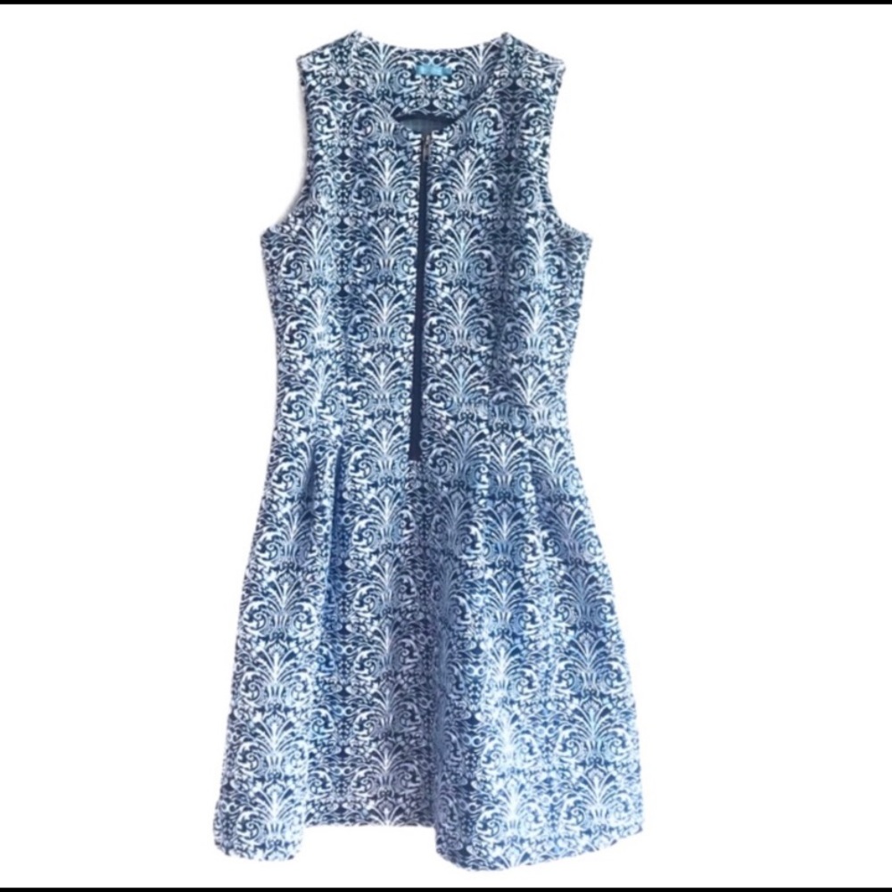 J. McLaughlin Dress Front Zip Scuba